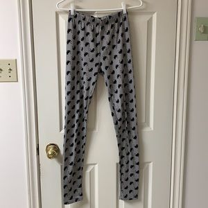 🌷3 for$25🌷Streetwear Society, US S, Grey & Black Kitty Cat Leggings